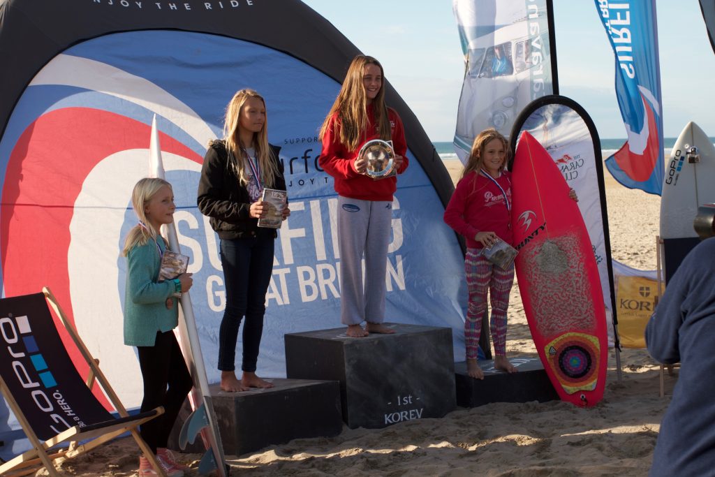 Eleanor, first left on the podium 